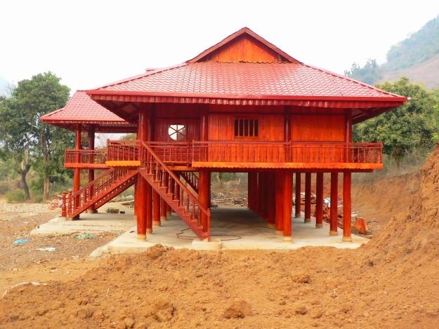 Nhà sàn 7 gian - Nhà Gỗ Bình Thước - Công Ty TNHH MTV Xây Dựng Và Thương Mại Đại Phát