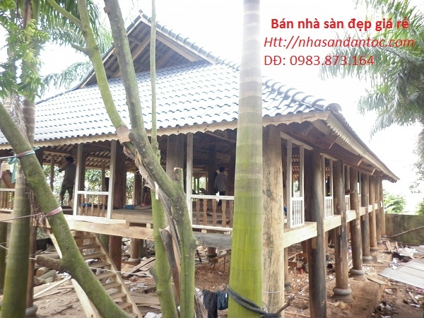 Nhà sàn 7 gian cũ - Nhà Gỗ Bình Thước - Công Ty TNHH MTV Xây Dựng Và Thương Mại Đại Phát