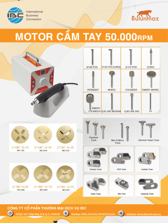 Motor cầm tay - Công Ty Cổ Phần Thương Mại Dịch Vụ IBC