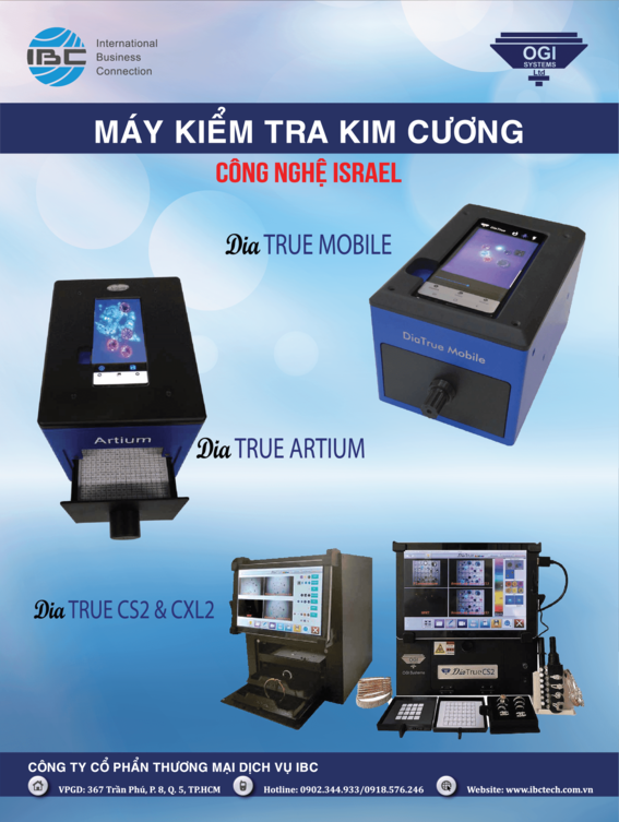 Máy kiểm tra kim cương DiaTrue - Công Ty Cổ Phần Thương Mại Dịch Vụ IBC