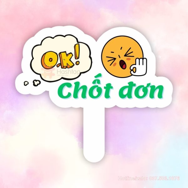 Hashtag bảng tên chốt đơn