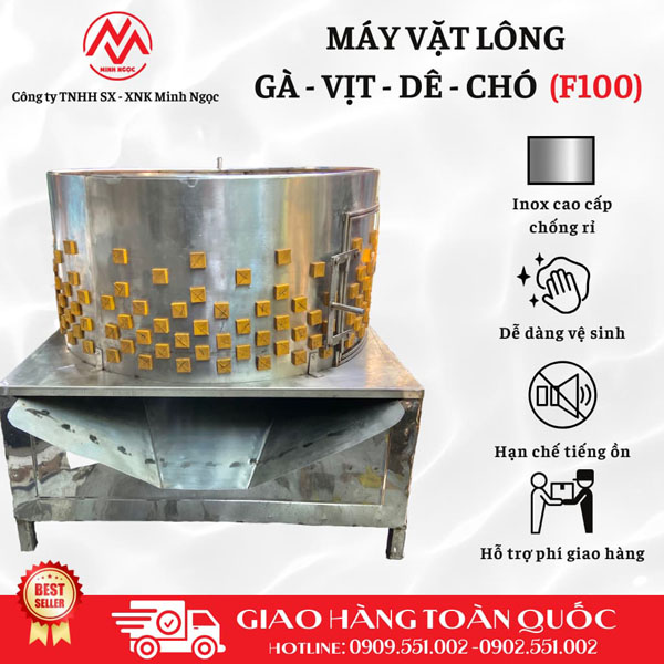 Máy vặt lông gà vịt phi 100 (F100)