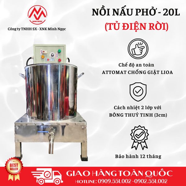 Nồi nấu phở 20L