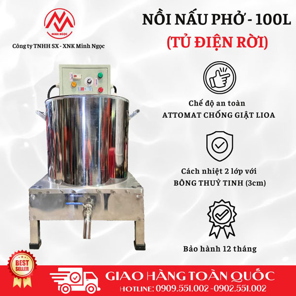 Nồi nấu phở 100L