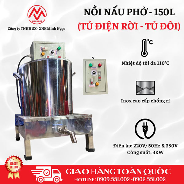 Nồi nấu phở 150L