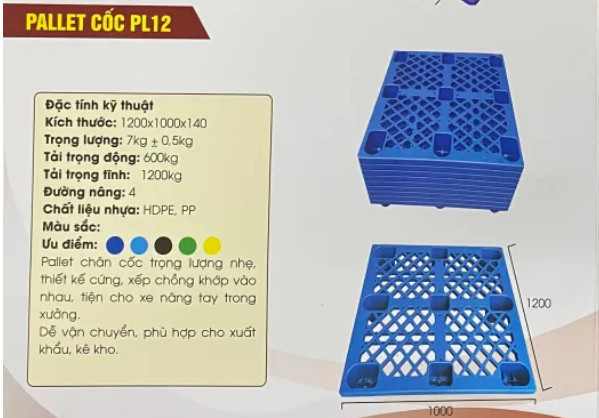 Catalog - Pallet Nhựa Môi Trường Xanh - Công Ty TNHH Phát Triển Công Nghệ Khí Sinh Học Môi Trường Xanh