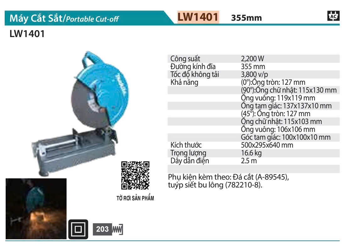 Máy cắt sắt LW1401