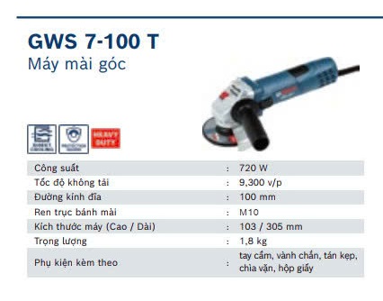 Máy mài góc GWS-7-100T