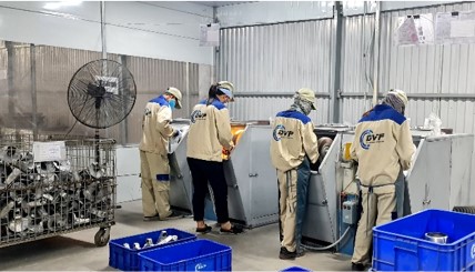 Hệ thống làm sạch bề mặt  - Đúc áp Lực Việt Phát - Công Ty Cổ Phần Đúc Việt Phát