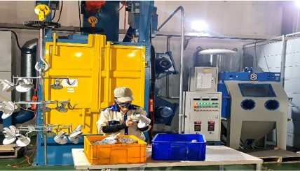 Hệ thống làm sạch bề mặt  - Đúc áp Lực Việt Phát - Công Ty Cổ Phần Đúc Việt Phát