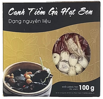 Canh tiềm gà hạt sen