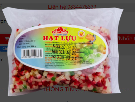 Hạt lựu 100g