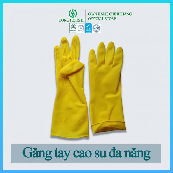 Găng tay cao su đa năng màu vàng