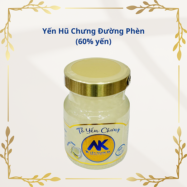 Yến hũ chưng đường phèn (60% yến)