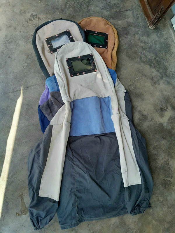 Áo bảo hộ phun bi