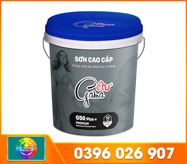 Sơn chống thấm đa năng trộn xi măng cao cấp Gama G50 Plus Premium