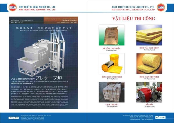 Catalogue - Lò Công Nghiệp HMT - Công Ty TNHH MTV Thương Mại Dịch Vụ Thiết Bị Công Nghiệp Hồ Minh Tuyên