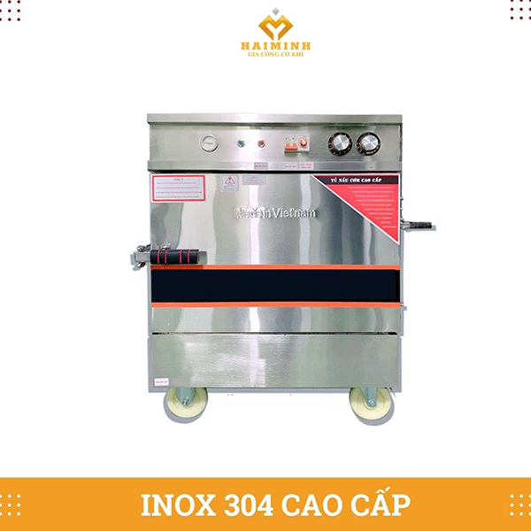 Tủ hấp bánh bao 4 khay điện giá rẻ - Tủ Bếp Inox Hải Minh - Công Ty TNHH SX TM Xây Dựng Cơ Khí Hải Minh