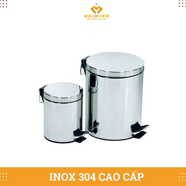 Thùng rác đạp chân inox - Tủ Bếp Inox Hải Minh - Công Ty TNHH SX TM Xây Dựng Cơ Khí Hải Minh