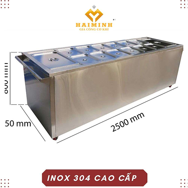 Tủ hâm nóng thức ăn 14 khay - Tủ Bếp Inox Hải Minh - Công Ty TNHH SX TM Xây Dựng Cơ Khí Hải Minh