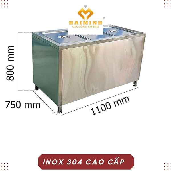 Tủ hâm nóng thức ăn 3 khay - Tủ Bếp Inox Hải Minh - Công Ty TNHH SX TM Xây Dựng Cơ Khí Hải Minh