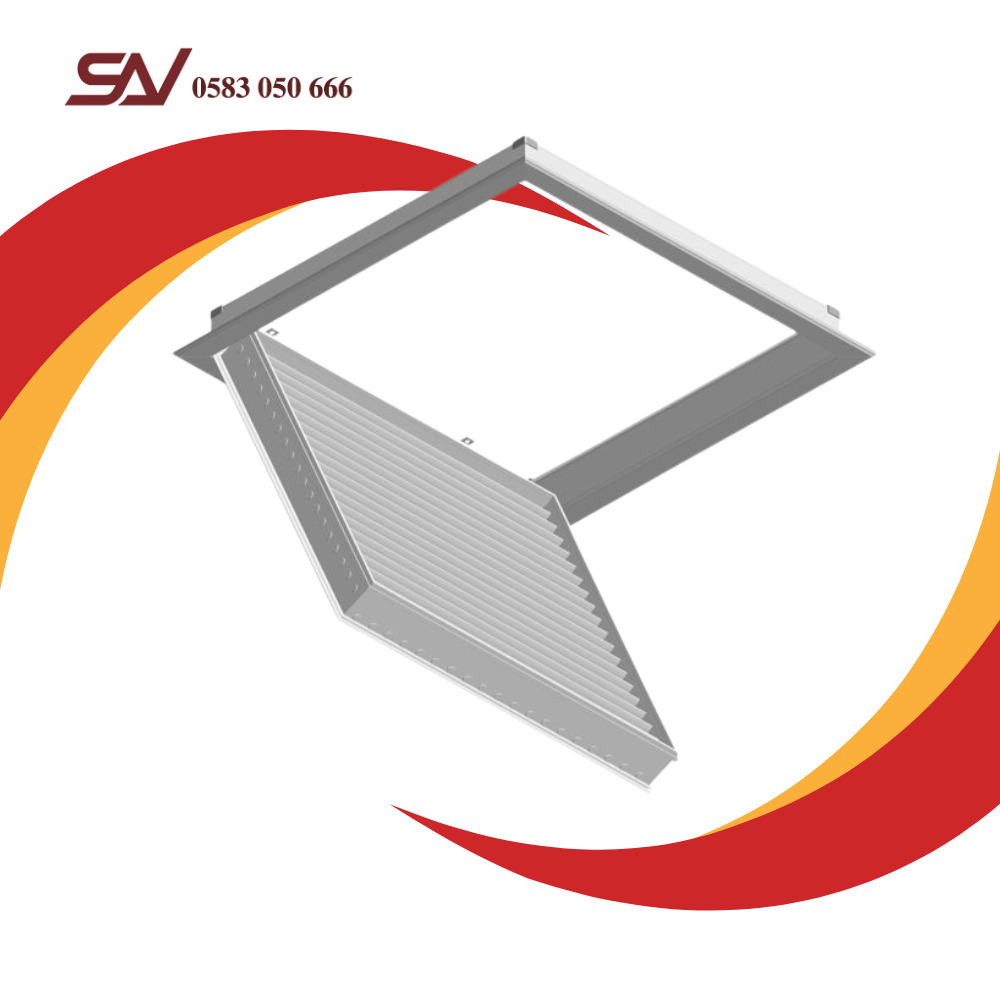 Cửa gió nan bầu dục 2 lớp