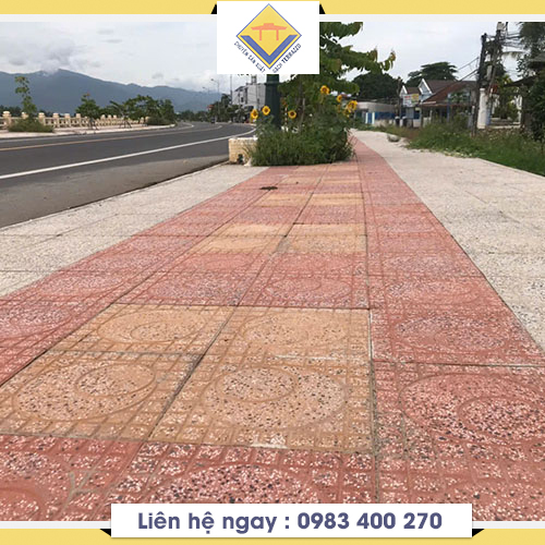 Công trình bờ kè sông cái - Diễn Khánh - Gạch Terrazzo Nguyên Vy - Công Ty TNHH Tư Vấn Và Xây Dựng Nguyên Vy