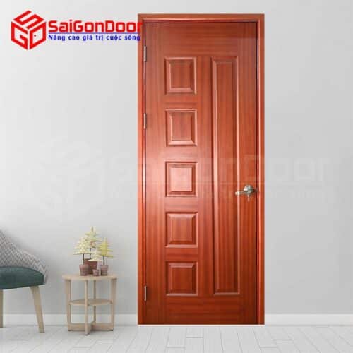 Cửa gỗ công nghiệp HDF Veneer 6B sapele - SaigonDoor - Công Ty Cổ Phần Tập Đoàn SaigonDoor