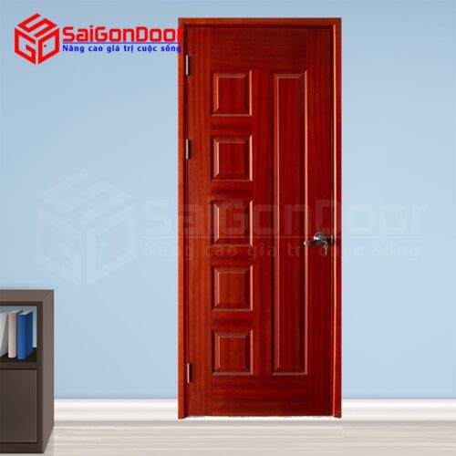 Cửa gỗ công nghiệp HDF Veneer 6B Xoan Đào-2 - SaigonDoor - Công Ty Cổ Phần Tập Đoàn SaigonDoor