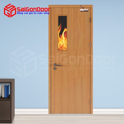 Cửa gỗ chống cháy SGD GCC-P1G1 - SaigonDoor - Công Ty Cổ Phần Tập Đoàn SaigonDoor