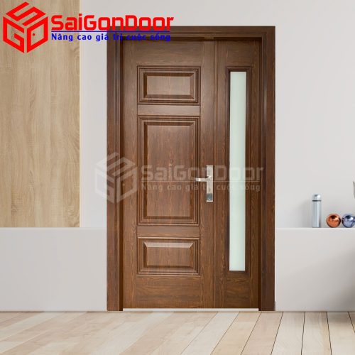 Cửa thép vân gỗ SGD-KM.TVG-2CL-7 - SaigonDoor - Công Ty Cổ Phần Tập Đoàn SaigonDoor