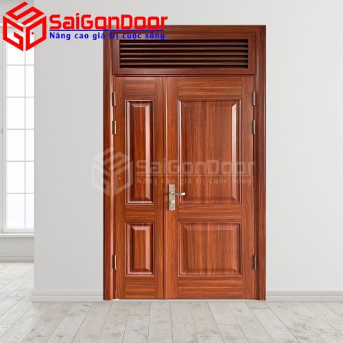 Cửa thép vân gỗ SGD-KM.TVG-2CL-4 - SaigonDoor - Công Ty Cổ Phần Tập Đoàn SaigonDoor