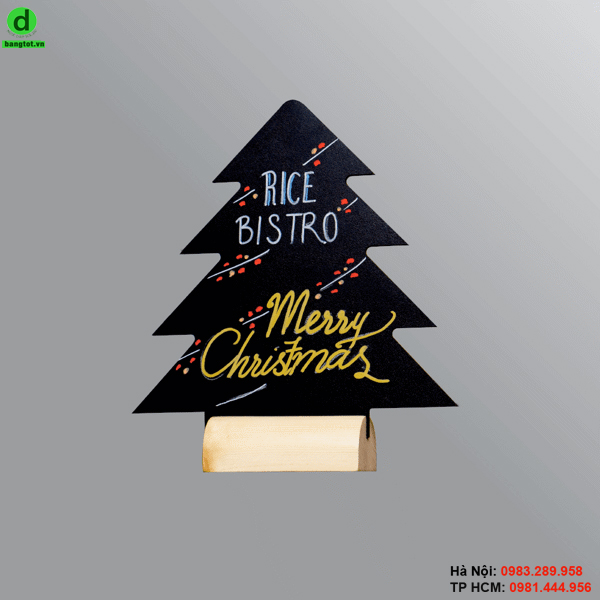 Bảng menu cafe Xmas Tree - Bảng Vadoto - Công Ty TNHH Vadoto