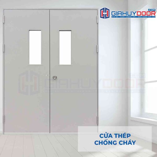 Cửa thép chống cháy TCC 2PG2 khóa cóc - Gia Huy Door - Công Ty Cổ Phần Tập Đoàn SaigonDoor