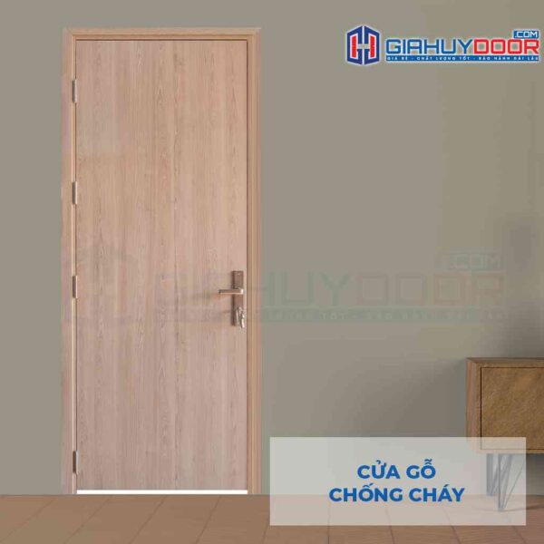 Cửa gỗ chống cháy GCC MDF Laminate P1 - Gia Huy Door - Công Ty Cổ Phần Tập Đoàn SaigonDoor