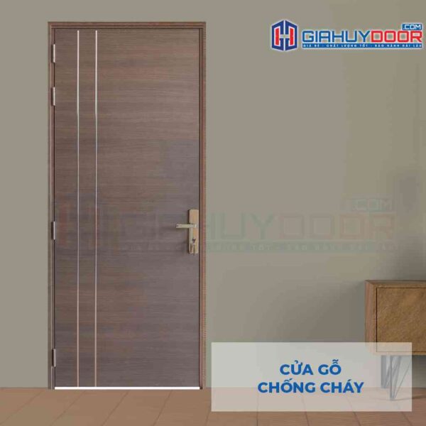 Cửa gỗ chống cháy GCC MDF Laminate-P1R2 - Gia Huy Door - Công Ty Cổ Phần Tập Đoàn SaigonDoor