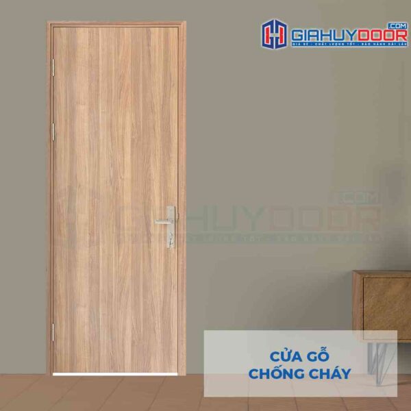 Cửa gỗ chống cháy GCC MD Melamine P1 - Gia Huy Door - Công Ty Cổ Phần Tập Đoàn SaigonDoor