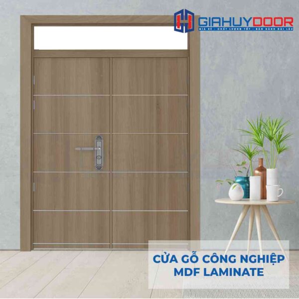 Cửa gỗ công nghiệp MDF Laminate 2P1R10 Fix - Gia Huy Door - Công Ty Cổ Phần Tập Đoàn SaigonDoor