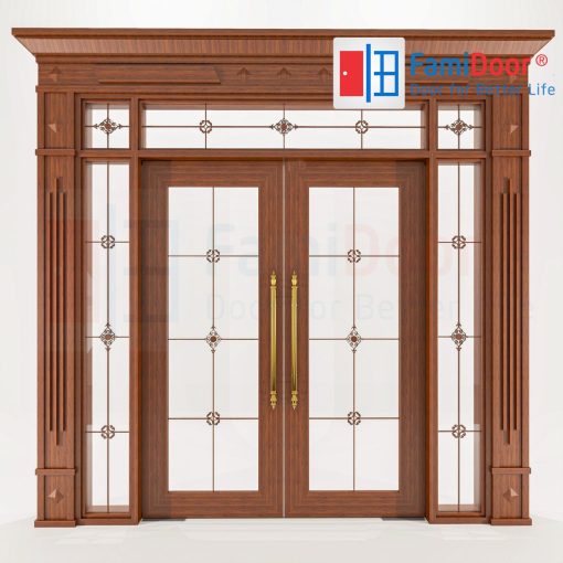 Cửa nhôm vân gỗ 68 - FamiDoor - Công Ty Cổ Phần Tập Đoàn SaigonDoor