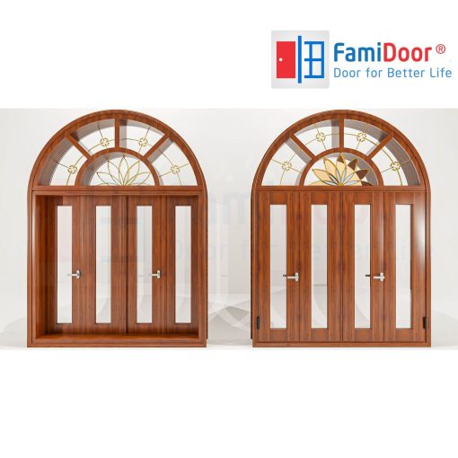 Cửa nhôm vân gỗ SGD-CNVG-1 - FamiDoor - Công Ty Cổ Phần Tập Đoàn SaigonDoor