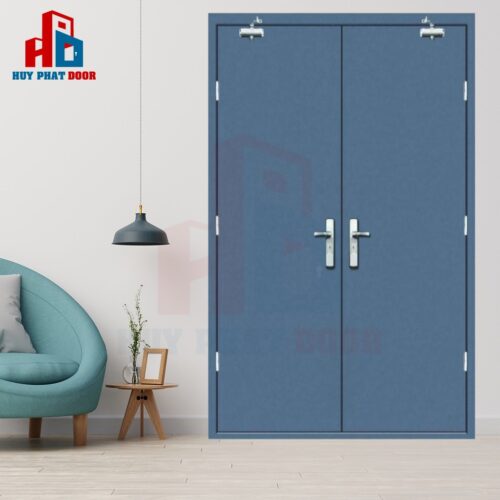 Cửa thép chống cháy TCC 2P 2  tay co thủy lực - Huy Phát Door - Công Ty Cổ Phần Tập Đoàn SaigonDoor