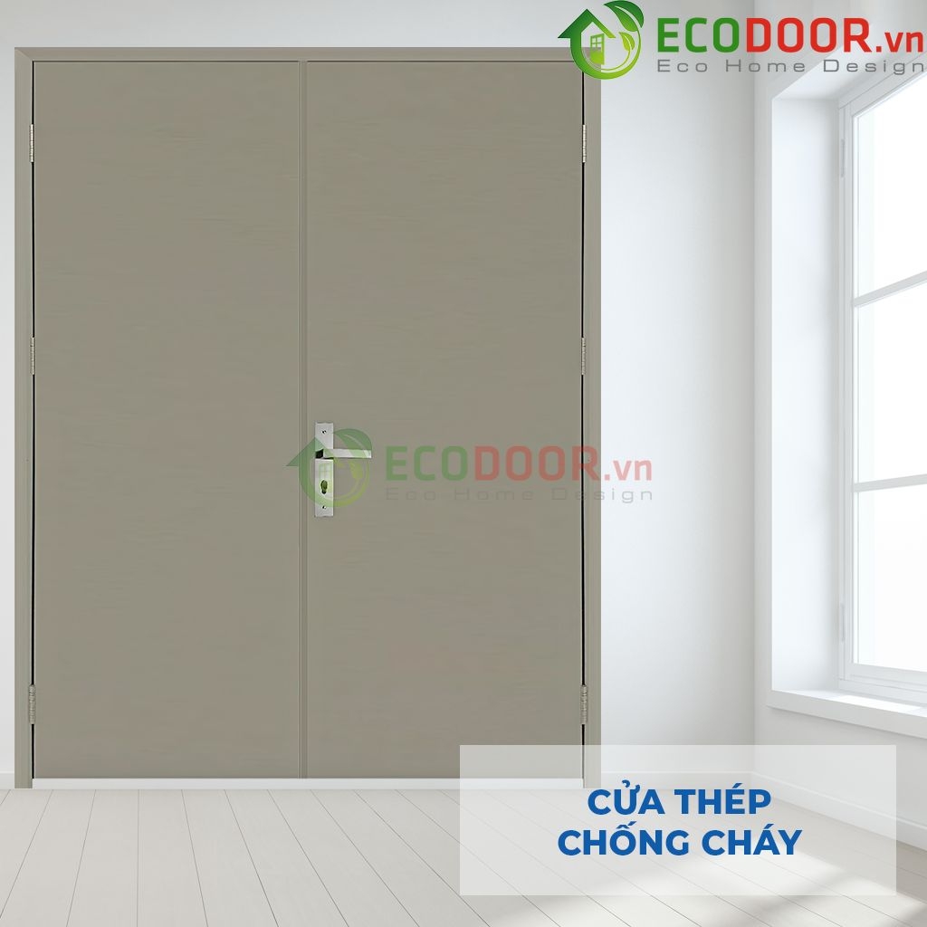 Cửa thép chống cháy 2P1 ECD - EcoDoor - Công Ty Cổ Phần Tập Đoàn SaigonDoor