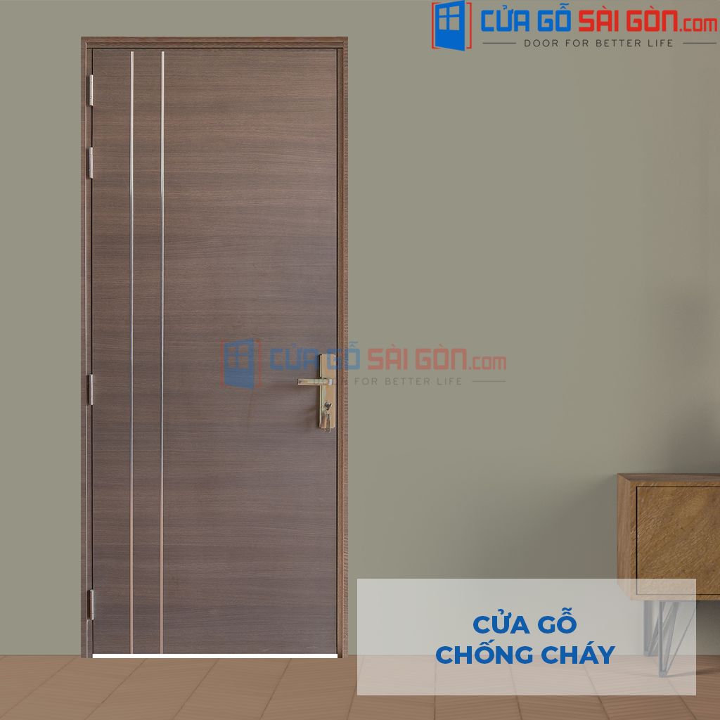 Cửa gỗ chống cháy MDF Laminate P1R2 CGSG