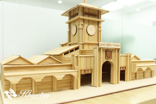 Bộ KIT làm chợ Bến Thành bằng tăm tre