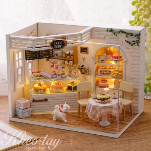 Mô hình nhà gỗ DIY – Tiệm bánh mini