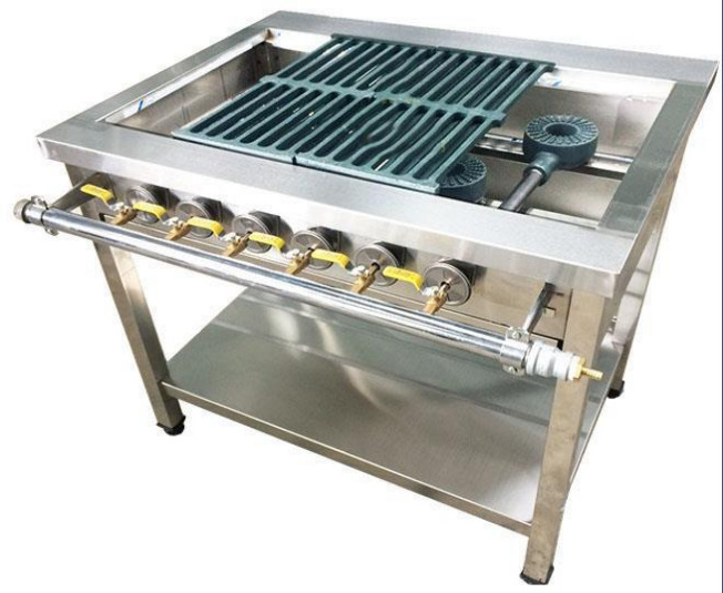 Bếp Hàn Quốc 4 họng - Bếp Công Nghiệp Inox Sài Gòn - Công Ty TNHH Sản Xuất Thương Mại Dịch Vụ Cơ Khí Sài Gòn