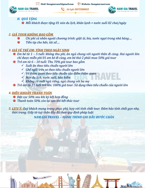 Tour Phan Thiết 2N1Đ - Nam Gia Travel - Công Ty TNHH Dịch Vụ Lữ Hành Nam Gia Travel