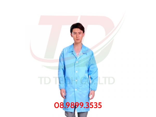 Áo Blouse phòng sạch M1 - Thiết Bị Phòng Sạch TD TECH - Công Ty TNHH Sản Xuất Thương Mại Và Công Nghệ TD TECH