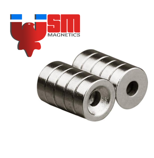 Nam châm đất hiếm D10x3mm lỗ M4 - Nam Châm Sài Gòn - Cơ Sở Nam Châm Sài Gòn