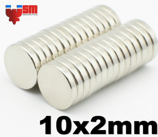 Nam châm đất hiếm D10x2mm - Nam Châm Sài Gòn - Cơ Sở Nam Châm Sài Gòn